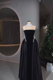 Elegant A line Strapless Burgundy Velvet With Beads Winter Long Formal Ideas Prom Evening Dress Dinner Outfits Party Gowns For Women HZ0311