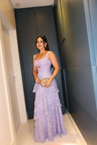 Charming A line Sweetheart Lace Lilac Formal Gown 23rd Birthday Dress Evening Dress Ideas 20th Birthday Outfits For Women HZ0311
