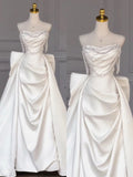 Wedding Gowns Dresses Elegant Modest for Bride Mermaid Strapless With Bow-knot Petite/Plus Size Bridal Gowns For Women's Wedding HZ0311