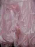 Vintage Ball Gown Strapless Light Pink 1980s College Formal Outfit Prom Graduation Dresses For Teens HZ0311