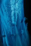 Vintage 90s Prom Dresses Women Mermaid Halter Blue Long Formal Dance Evening Party Gowns HZ0311