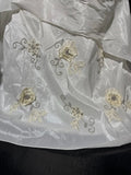Simple Mermaid Off The Shoulder With Short Sleeves White Lace Tiered Long Vintage Fitted 1920s Wedding Dresses HZ0311