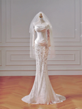 Timeless Wedding Dresses Sheath Strapless Satin Drop Waist Pleated Bow-knot Dress Style For Brides With Pleated Fitted Long Bridal Gowns HZ0311