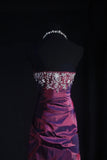 Vintage Prom Dresses 90s Formal Mermaid Sweetheart Grape Taffeta With Beadings Long Party Gowns Prom Dresses HZ0311