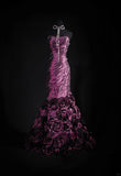 Women's Cocktail Party Gowns 90s Mermaid Purple Sweetheart Taffeta With Beads Long Graduation Dinner Outfits Prom Dresses HZ0311