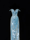 Classy Sheath Spaghetti Straps Blue Sparkly Sequins Style Impress Long Prom Dresses Formal Party Gowns HZ0311