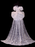 Wedding Gowns Dresses Elegant A Line Strapless Sequins White With Beadings Short Petite/Plus Size Bridal Gowns For Women HZ0311