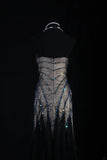Retro Vintage 1960s Style Formal Mermaid Sweetheart Black Tulle With Beads Long Prom Dresses Party Formal Gowns HZ0311