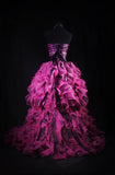 Ball Gowns Prom Dress Aesthetic Sweetheart Hot Pink 1950s Style Impress Long Prom Dresses Party Formal Gowns HZ0311
