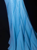 Vintage 50s Mermaid Spaghetti Straps Light Sky Blue Chiffon Backless Prom Dress Long Party Gowns Evening Dresses HZ0311