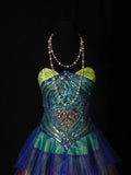Cute Ball Gown Strapless Bud Green Tulle Short 16th Birthday Dress Homecoming Dresses Cocktail Gown HZ0311