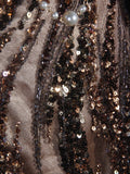 Vintage Mermaid 80s Boat Sequin With Beads Long Prom Dresses Impress 20th Birthday Outfit Formal Gowns HZ0311