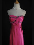 Retro 1950s A line Sweetheart Hot Pink With Beads Long Prom Dresses Inspo 21st Birthday Outfit Formal Gown HZ0311