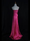 Retro 1950s A line Sweetheart Hot Pink With Beads Long Prom Dresses Inspo 21st Birthday Outfit Formal Gown HZ0311