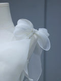 Modest Long Wedding Dress Ball Gown One Shoulder Style for Bride With Tiered Pleated Bodice Train Bridal Dresses HZ0311