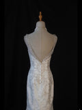 Women's Elegant Mermaid Sheer Tulle Sweetheart Vintage White Wedding Dress for Bride Sweep Train Wedding Dresses HZ0311