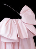 Elegant A line One Shoulder Pink Satin Long Formal Fancy Evening Dresses Dinner Outfits Classy Party Gowns HZ0311