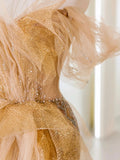 Classy Mermaid Off The Shoulder Gold Sequin Prom Dresses Long Party Dress Evening Outfits Graduation Dress HZ0311