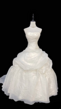 Retro Wedding Dresses Ball Gown Strapless 1970s White Vintage Long Wedding Dress Bride Gowns HZ0311