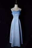 Vintage 1950s A Line Spaghetti Straps Pink Prom Dresses Inspiration Long Party Retro Evening Dress 20th Birthday Outfits HZ0311