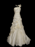 Wedding Gowns Dresses Elegant Modest for Bride Ball Gown One Shoulder With Flowers Petite/Plus Size Bridal Gowns For Women's HZ0311