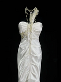 Wedding Dresses Elegant Modest for Bride Mermaid One Shoulder With Flowers Petite/Plus Size Bridal Gowns For Women's HZ0311