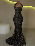 Modest Senior Prom Dresses High Schools Inspiration Mermaid Halter Gold Sequin With Pleated Semi Formal Grad Long Prom Dress For Teens HZ0311
